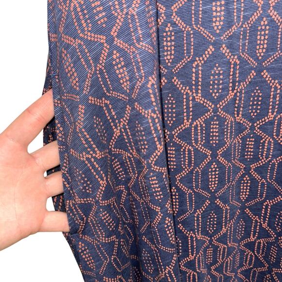 Toad & Co Avalon Blue Orange Organic Cotton Blend Activewear Dress Size XS - Picture 5 of 12